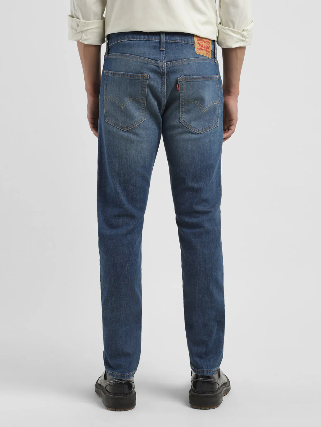 Men's 512 Blue Slim Tapered Fit Mid Rise Jeans - Image 3