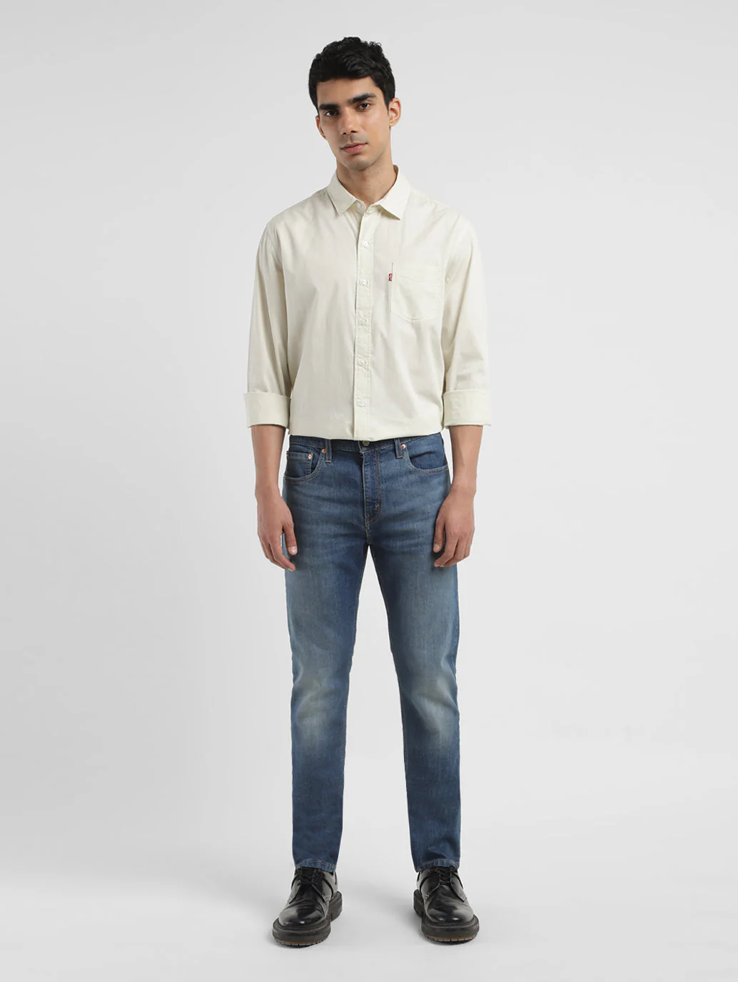 Men's 512 Blue Slim Tapered Fit Mid Rise Jeans - Image 8