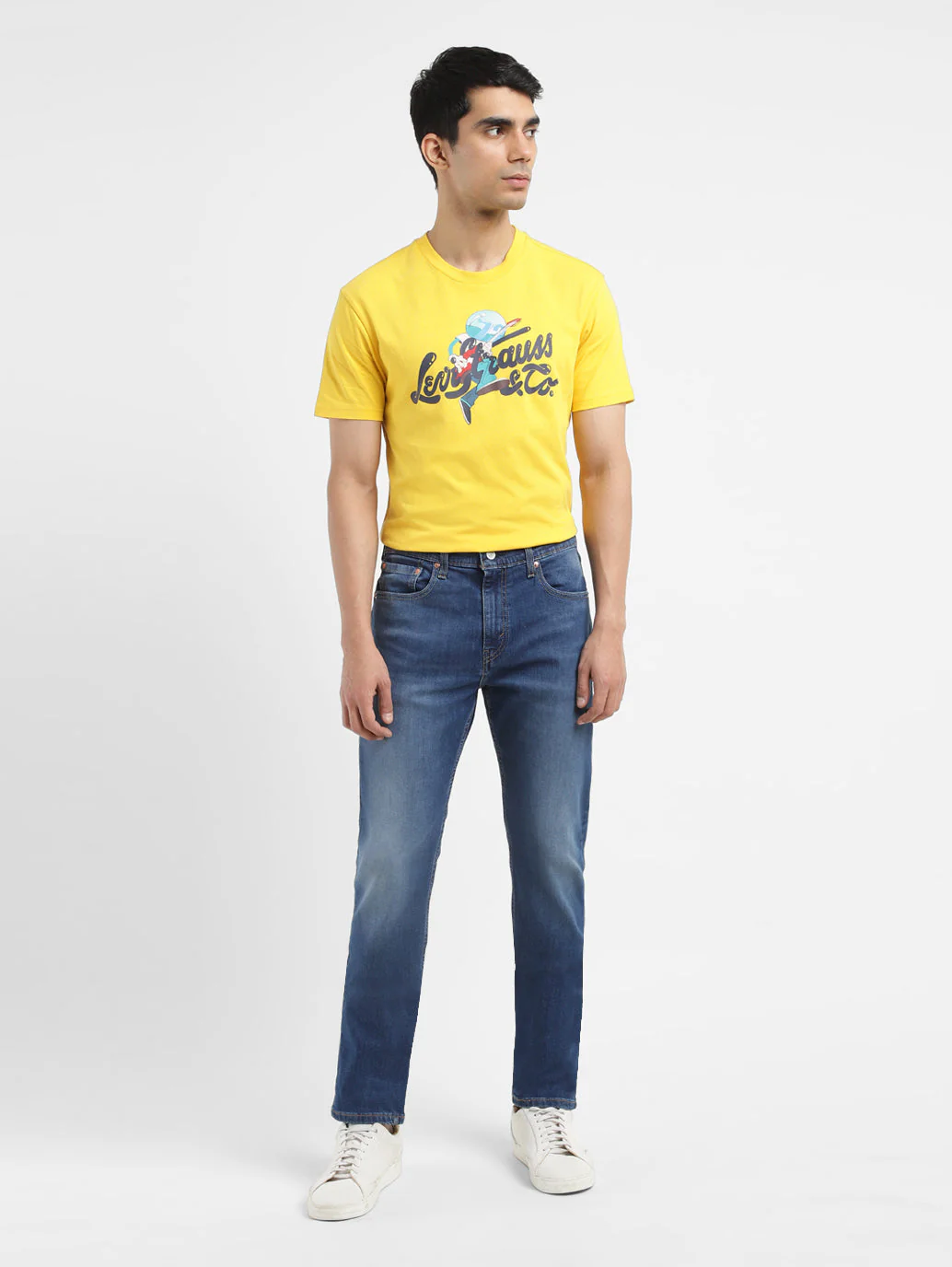 Men's 512 Blue Slim Tapered Fit Mid Rise Jeans - Image 8