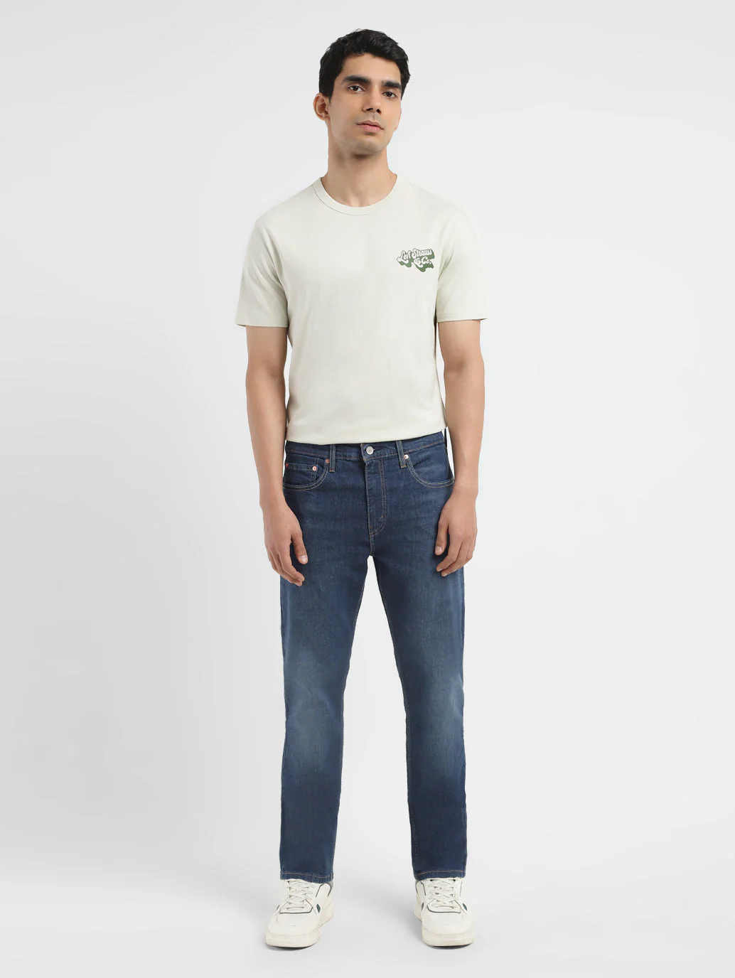 Men's 512 Blue Slim Tapered Fit Mid Rise Jeans - Image 8
