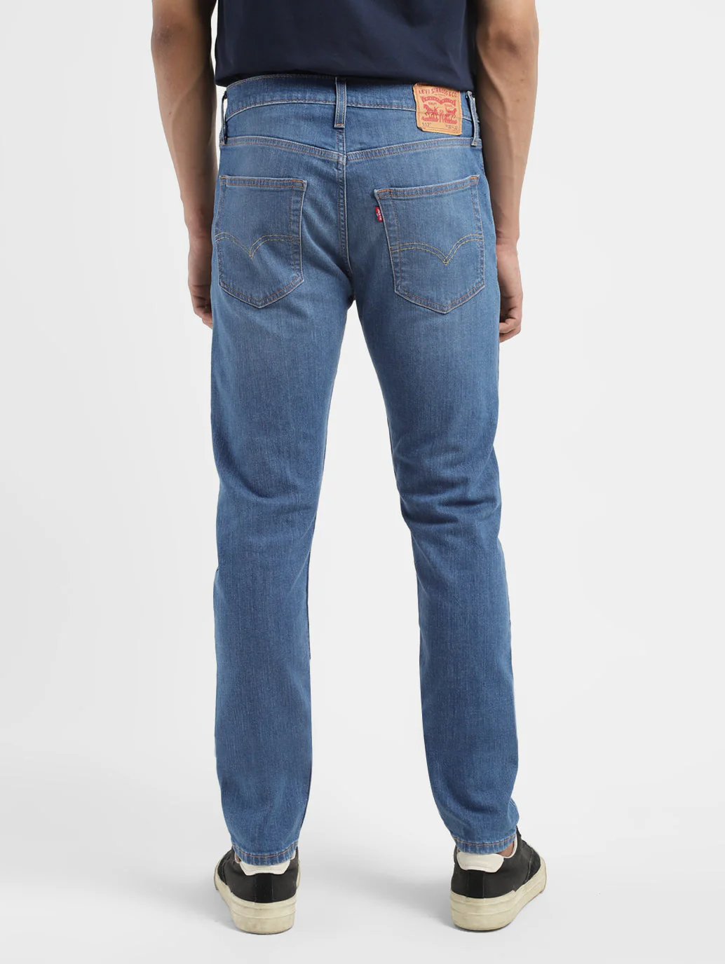 Men's 512 Blue Slim Tapered Fit Mid Rise Jeans - Image 3