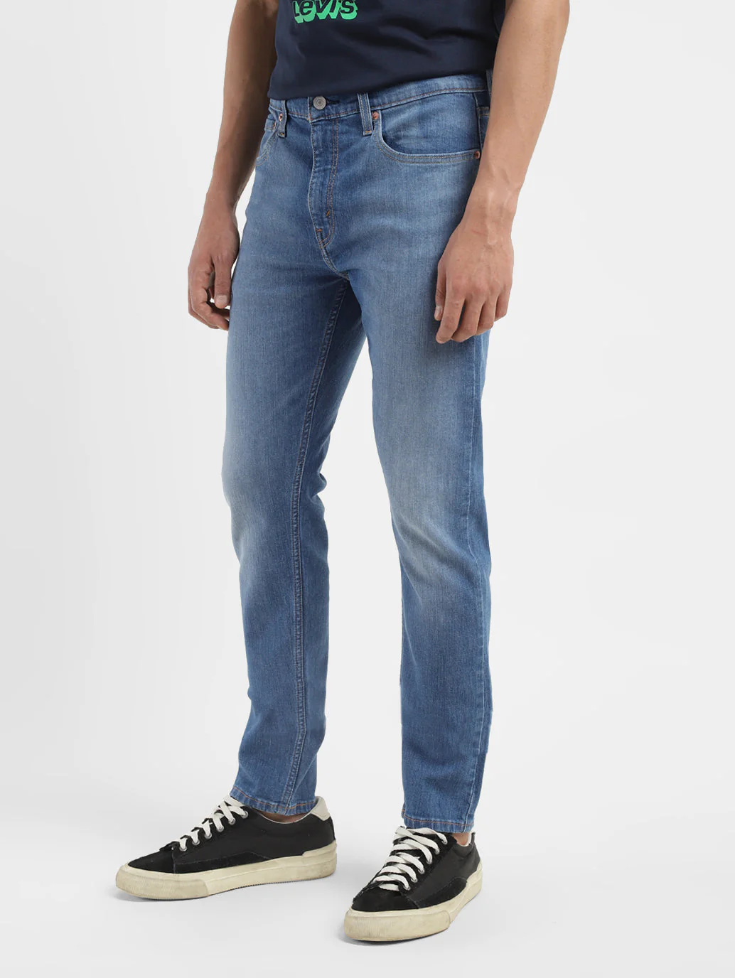 Men's 512 Blue Slim Tapered Fit Mid Rise Jeans - Image 5