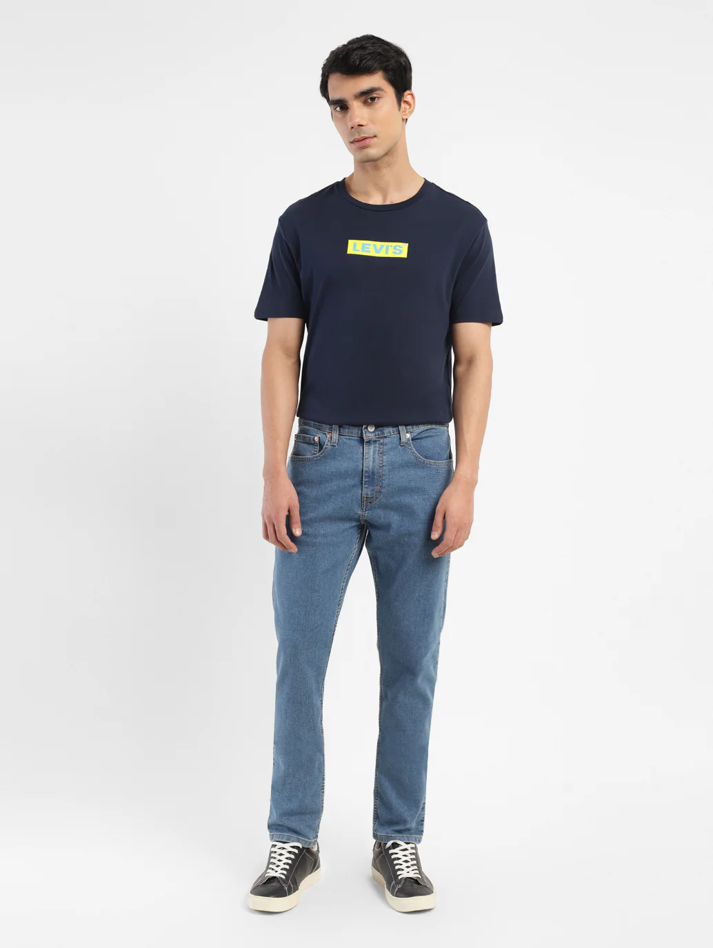 Men's 512 Blue Slim Tapered Fit Mid Rise Jeans - Image 10