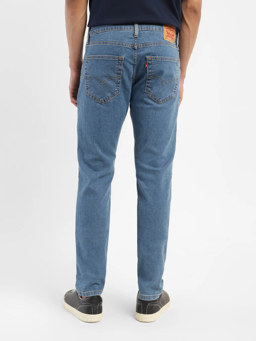 Men's 512 Blue Slim Tapered Fit Mid Rise Jeans - Image 3
