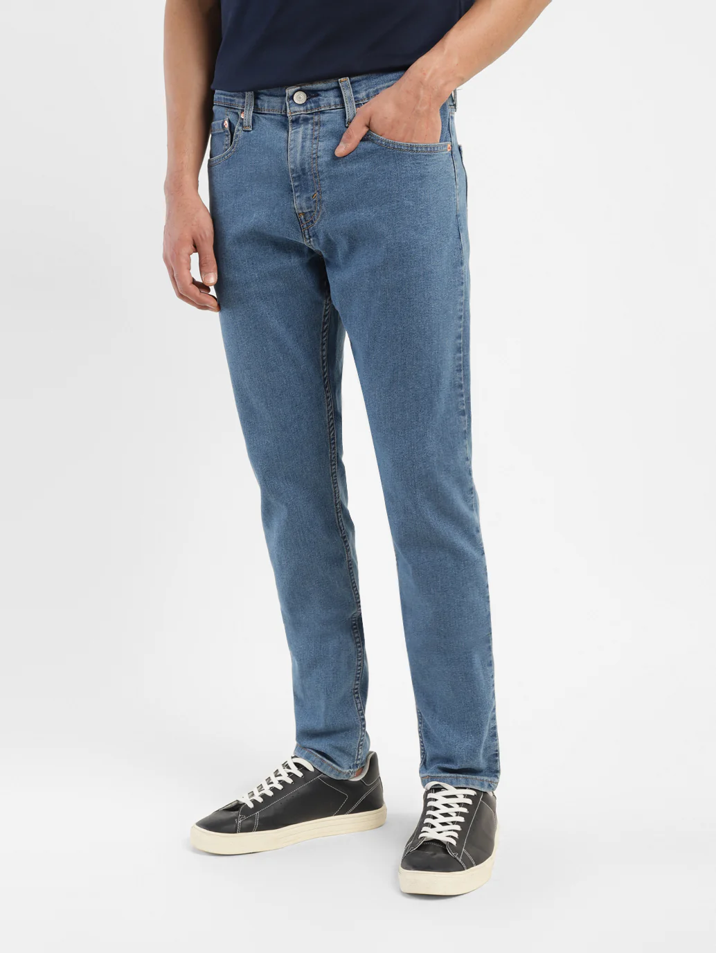 Men's 512 Blue Slim Tapered Fit Mid Rise Jeans - Image 5