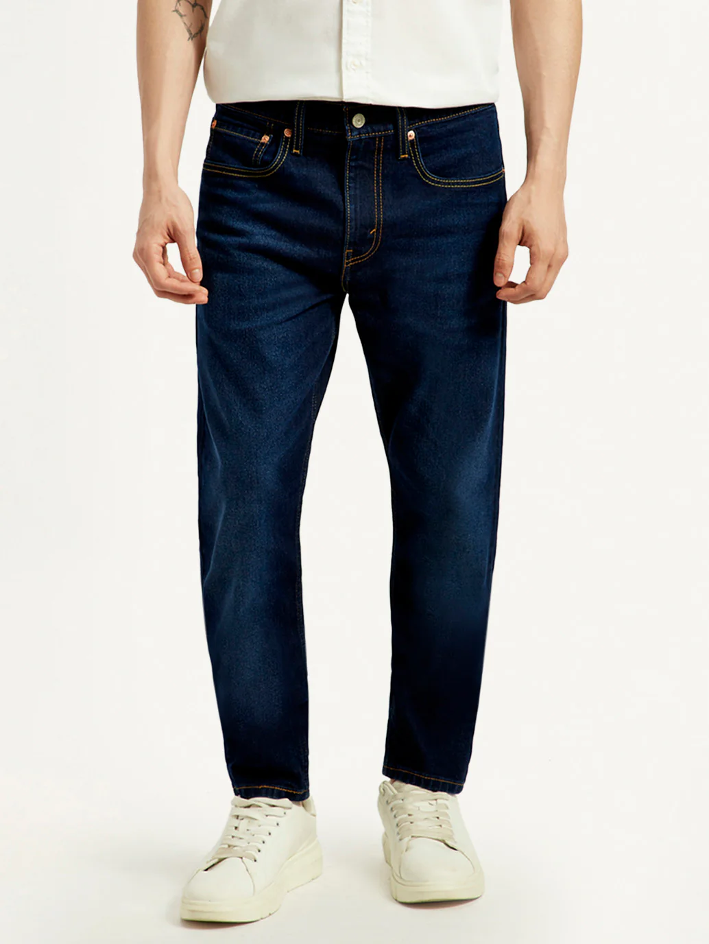 Men's 512 Dark Blue Slim Tapered Fit Mid Rise Jeans - Image 2