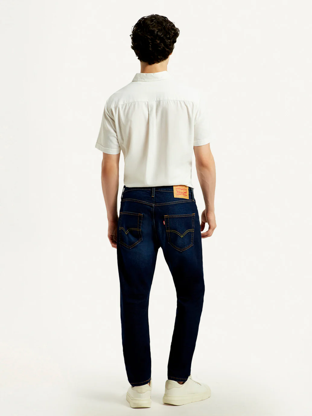 Men's 512 Dark Blue Slim Tapered Fit Mid Rise Jeans - Image 3