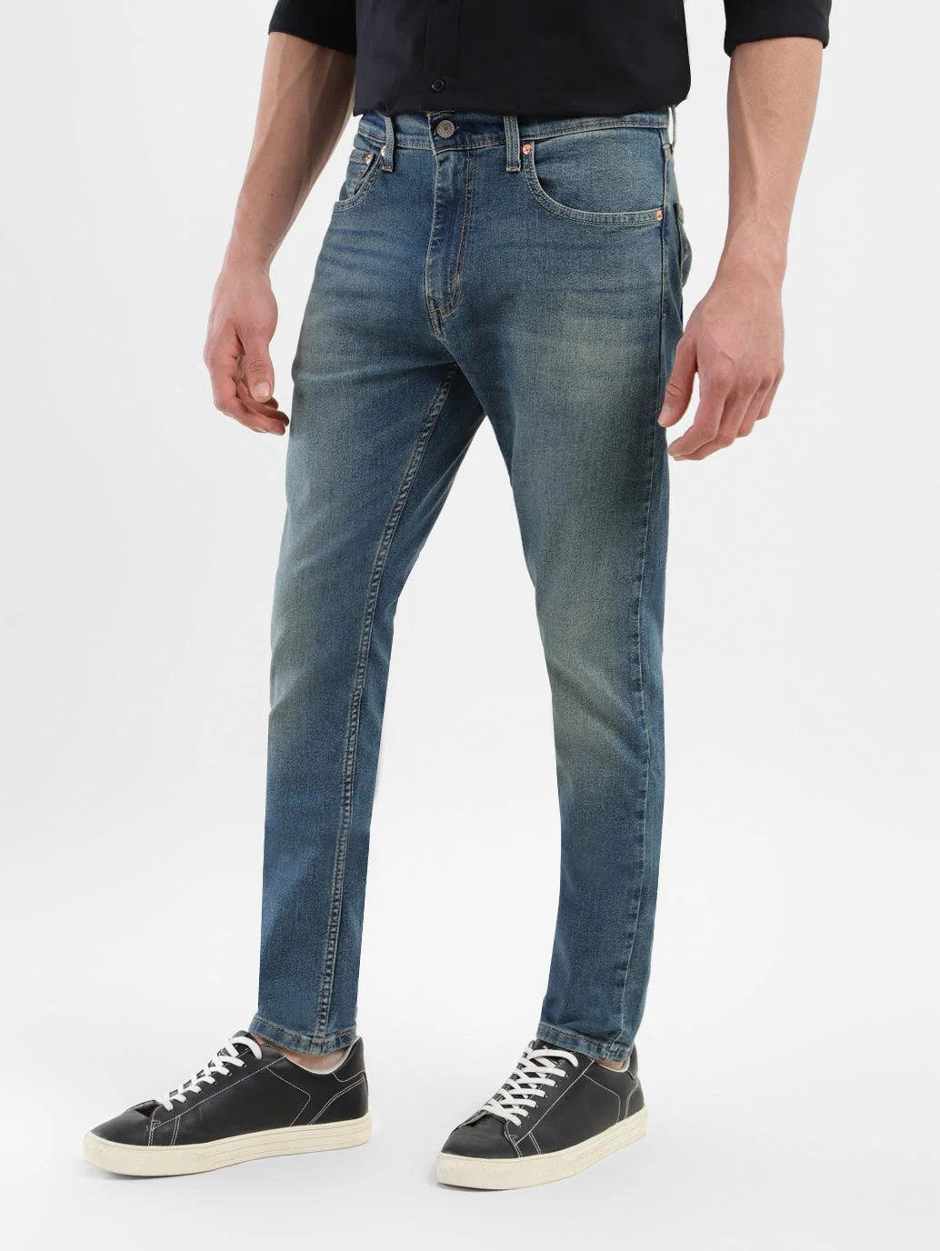 Men's 512 Blue Slim Tapered Fit Mid Rise Jeans - Image 5