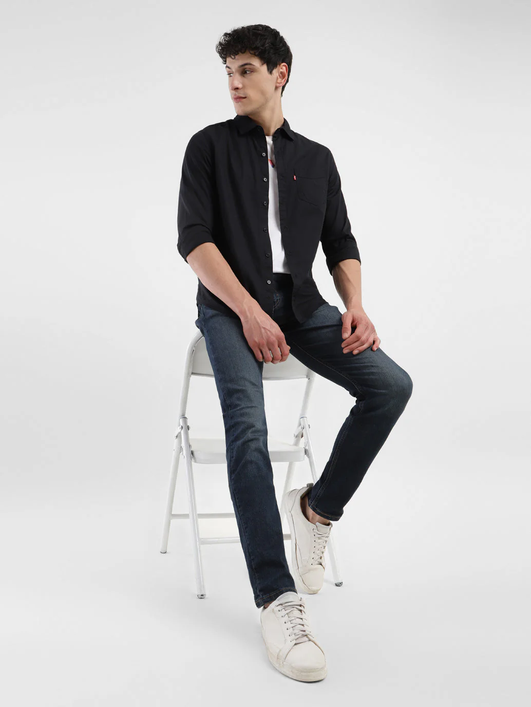 Men's 512 Blue Slim Tapered Fit Mid Rise Jeans