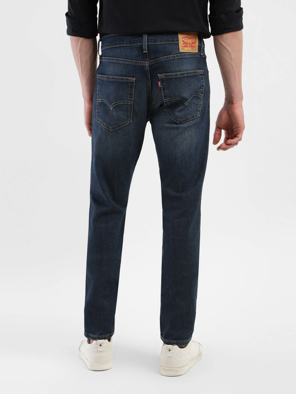 Men's 512 Blue Slim Tapered Fit Mid Rise Jeans - Image 3