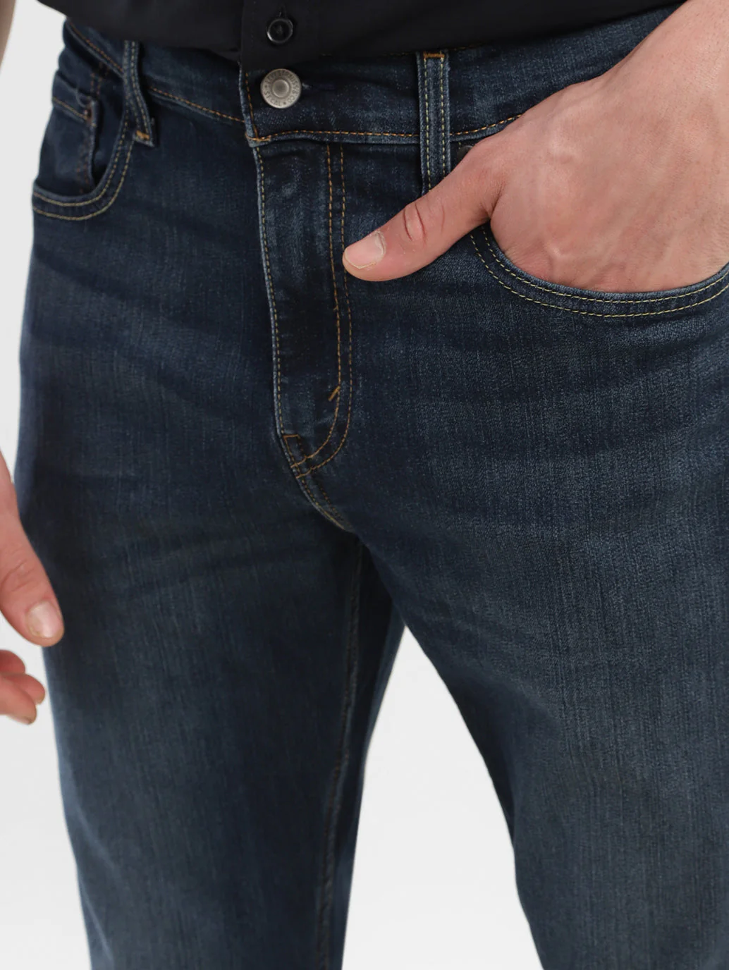 Men's 512 Blue Slim Tapered Fit Mid Rise Jeans - Image 6