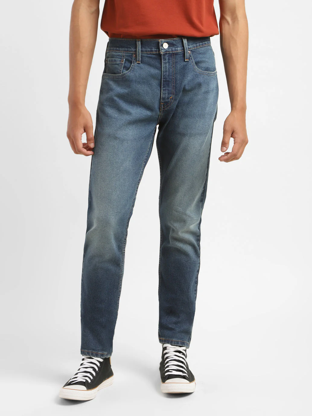 Men's 512 Blue Slim Tapered Fit Mid Rise Jeans - Image 2