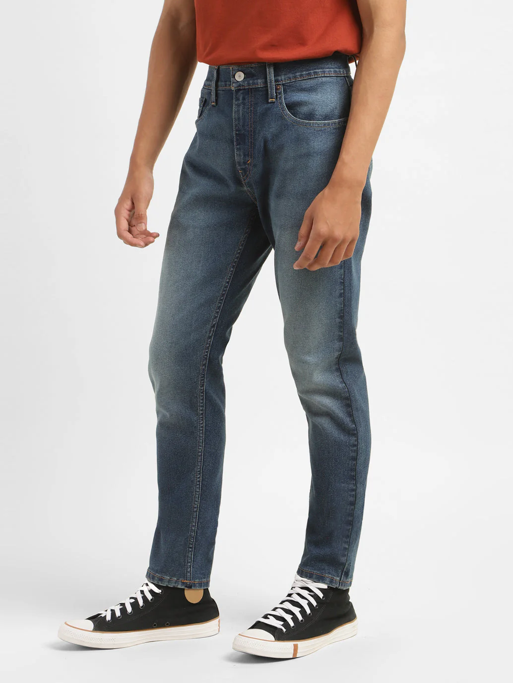 Men's 512 Blue Slim Tapered Fit Mid Rise Jeans - Image 5