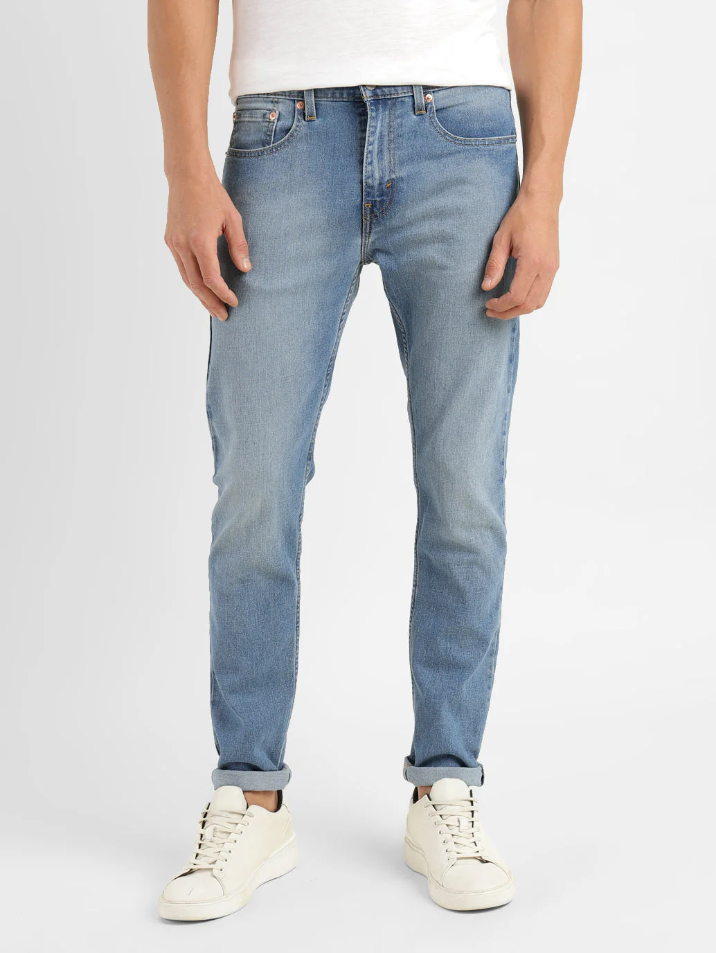 Men's 512 Blue Slim Tapered Fit Mid Rise Jeans
