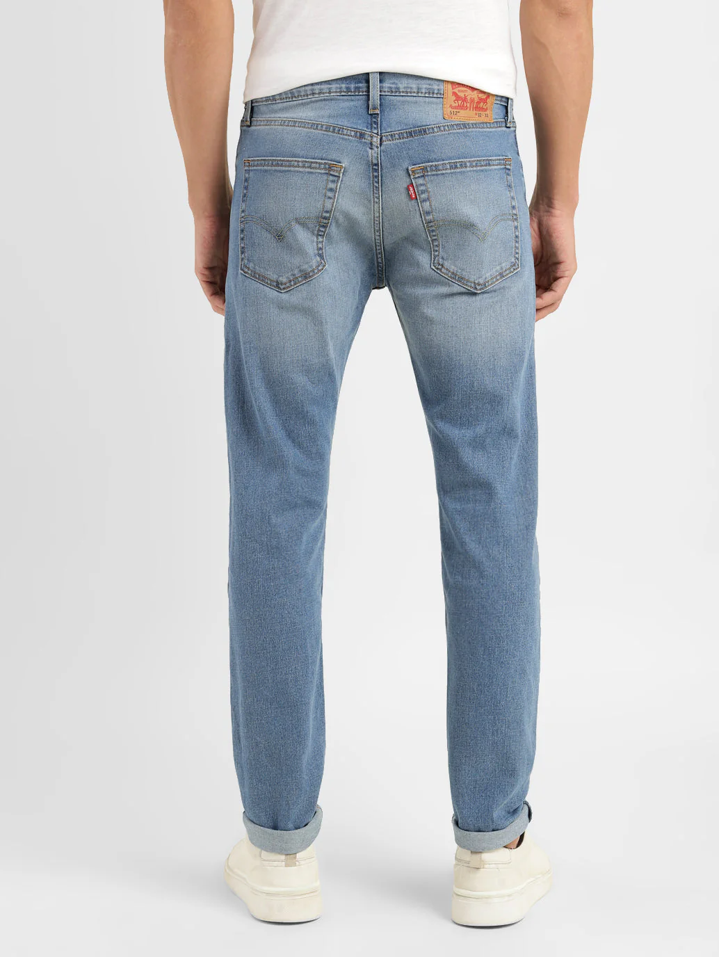 Men's 512 Blue Slim Tapered Fit Mid Rise Jeans - Image 2