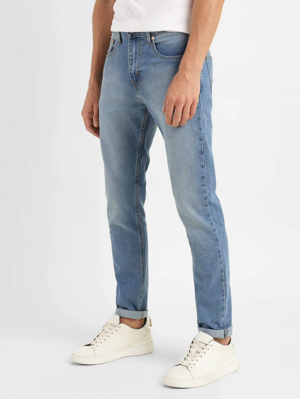 Men's 512 Blue Slim Tapered Fit Mid Rise Jeans - Image 3