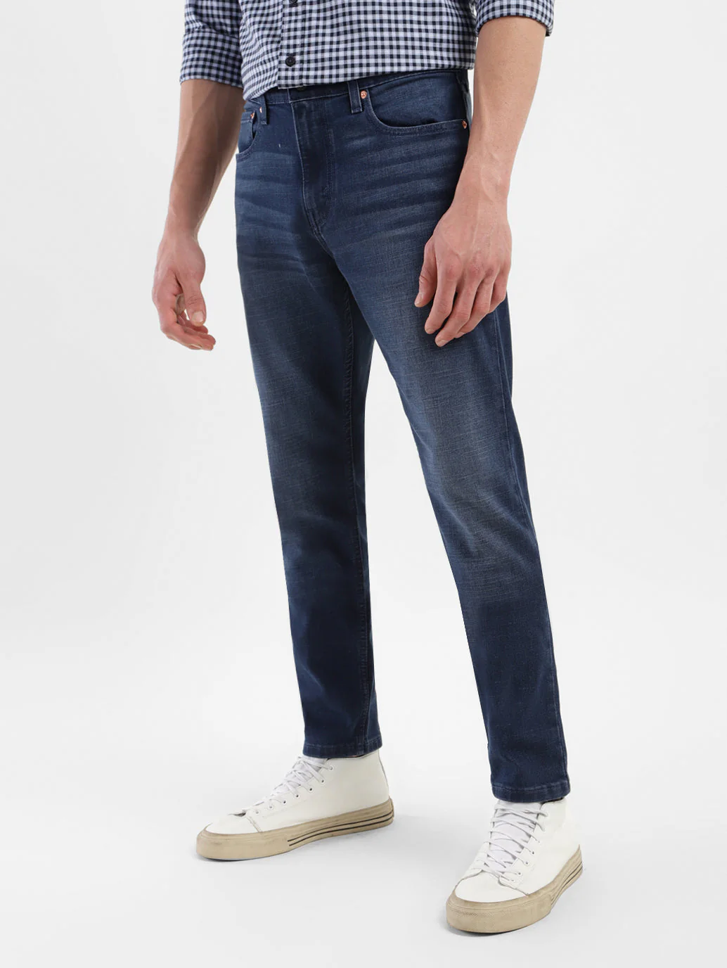 Men's 512 Blue Slim Tapered Fit Mid Rise Jeans - Image 5