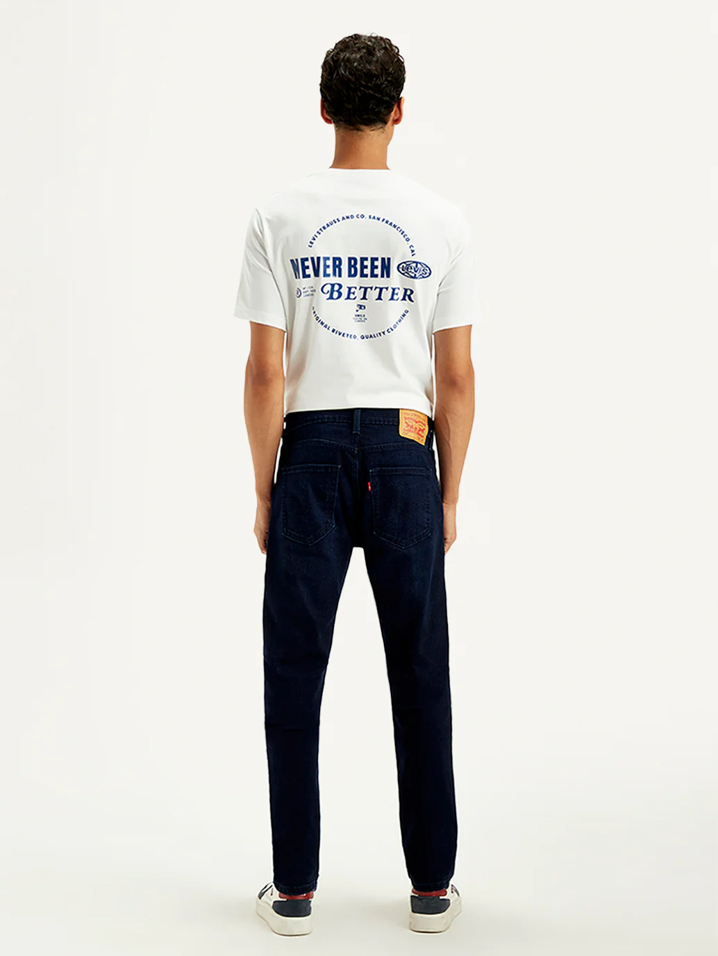 Men's 512 Dark Blue Slim Tapered Fit Mid Rise Jeans - Image 2