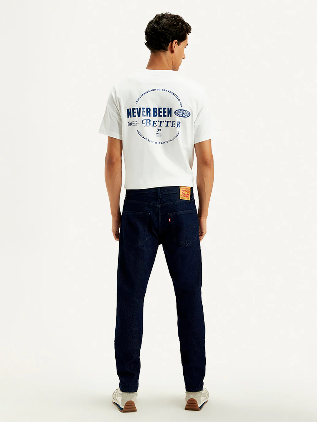 Men's 512 Dark Blue Slim Tapered Fit Mid Rise Jeans - Image 3
