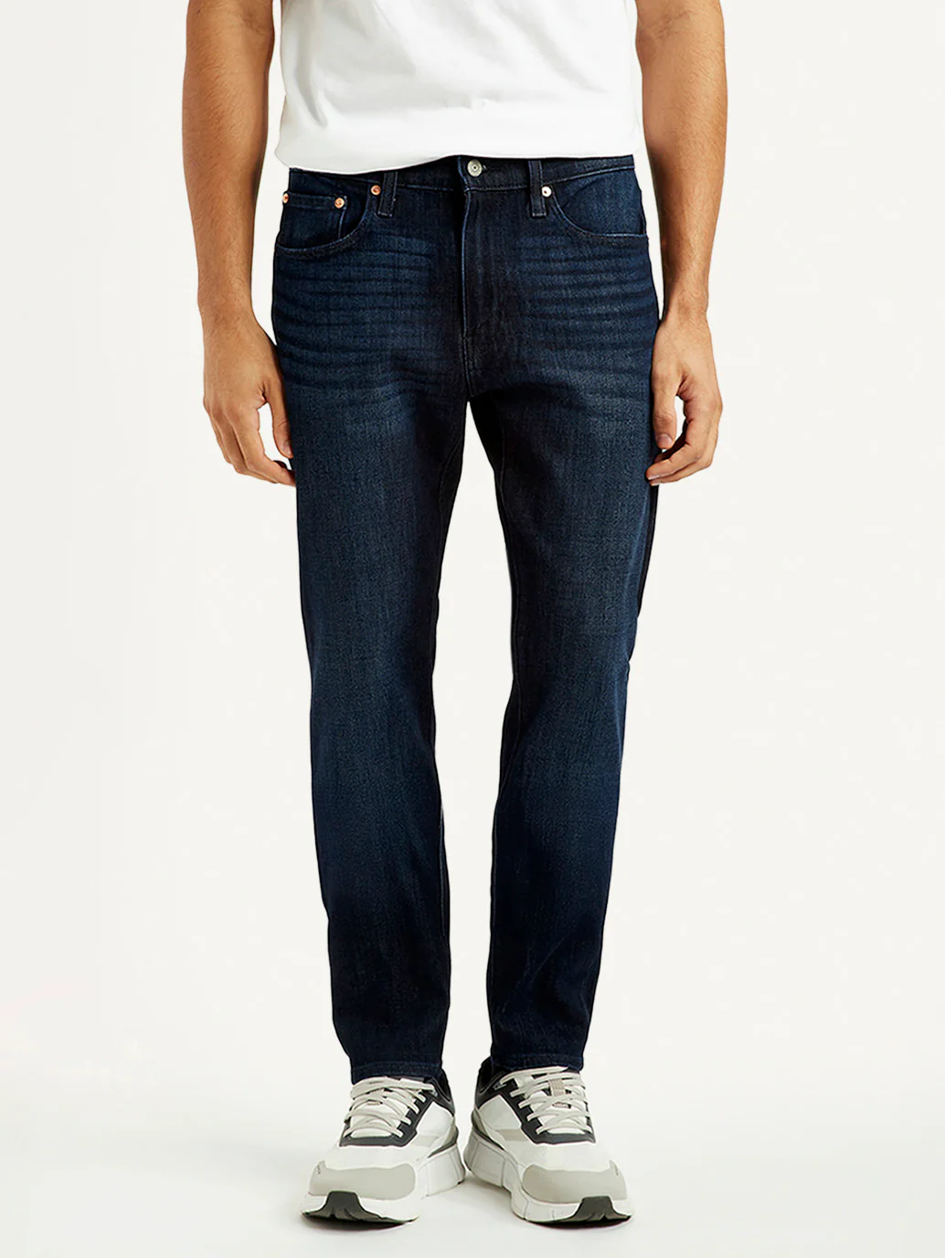 Men's 512 Dark Blue Slim Tapered Fit Mid Rise Jeans - Image 3