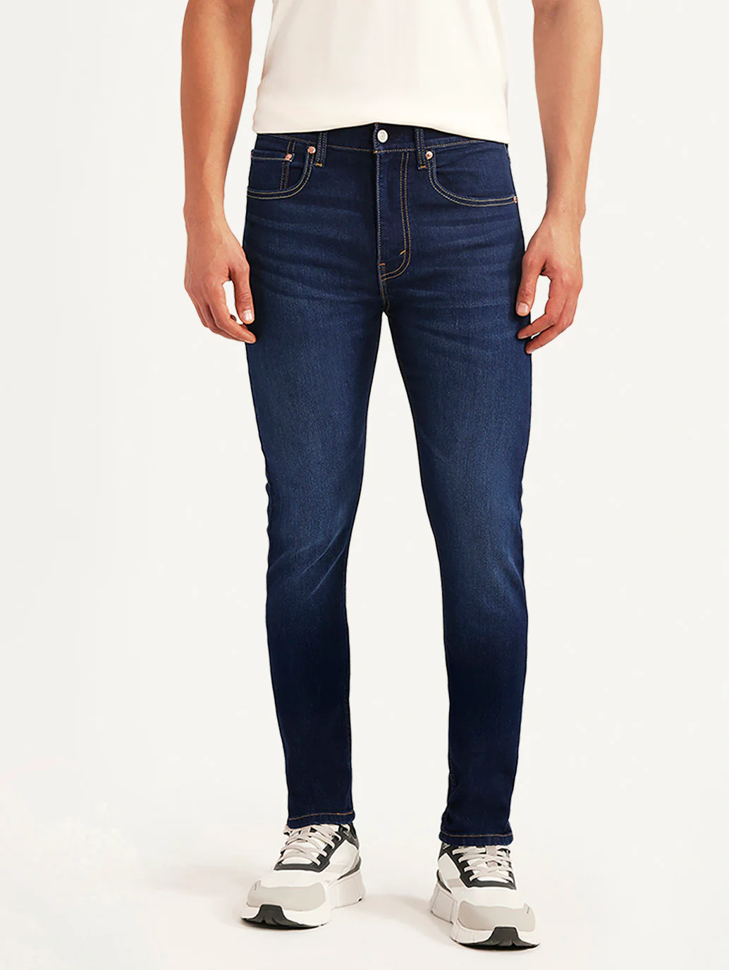 Men's 512 Dark Blue Slim Tapered Fit Mid Rise Jeans - Image 2