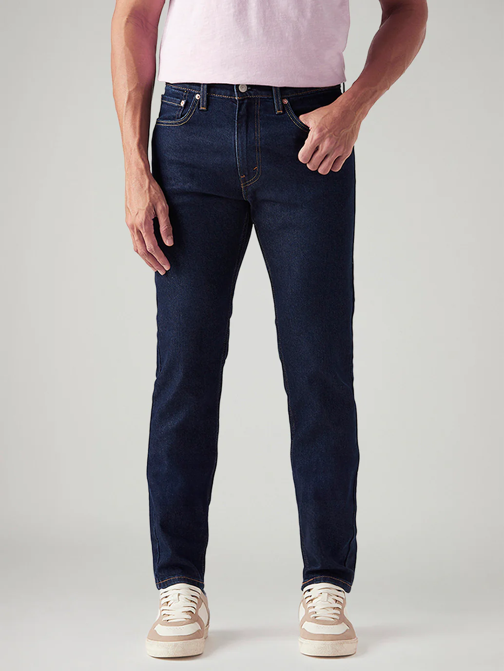 Men's 512 Dark Blue Slim Tapered Fit Mid Rise Jeans - Image 2