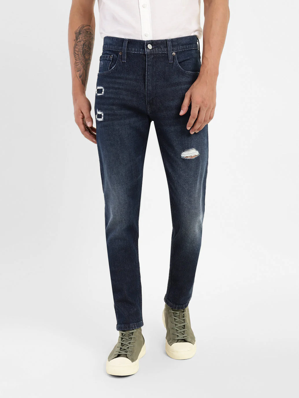 Men's 512 Blue Slim Tapered Fit Mid Rise Jeans