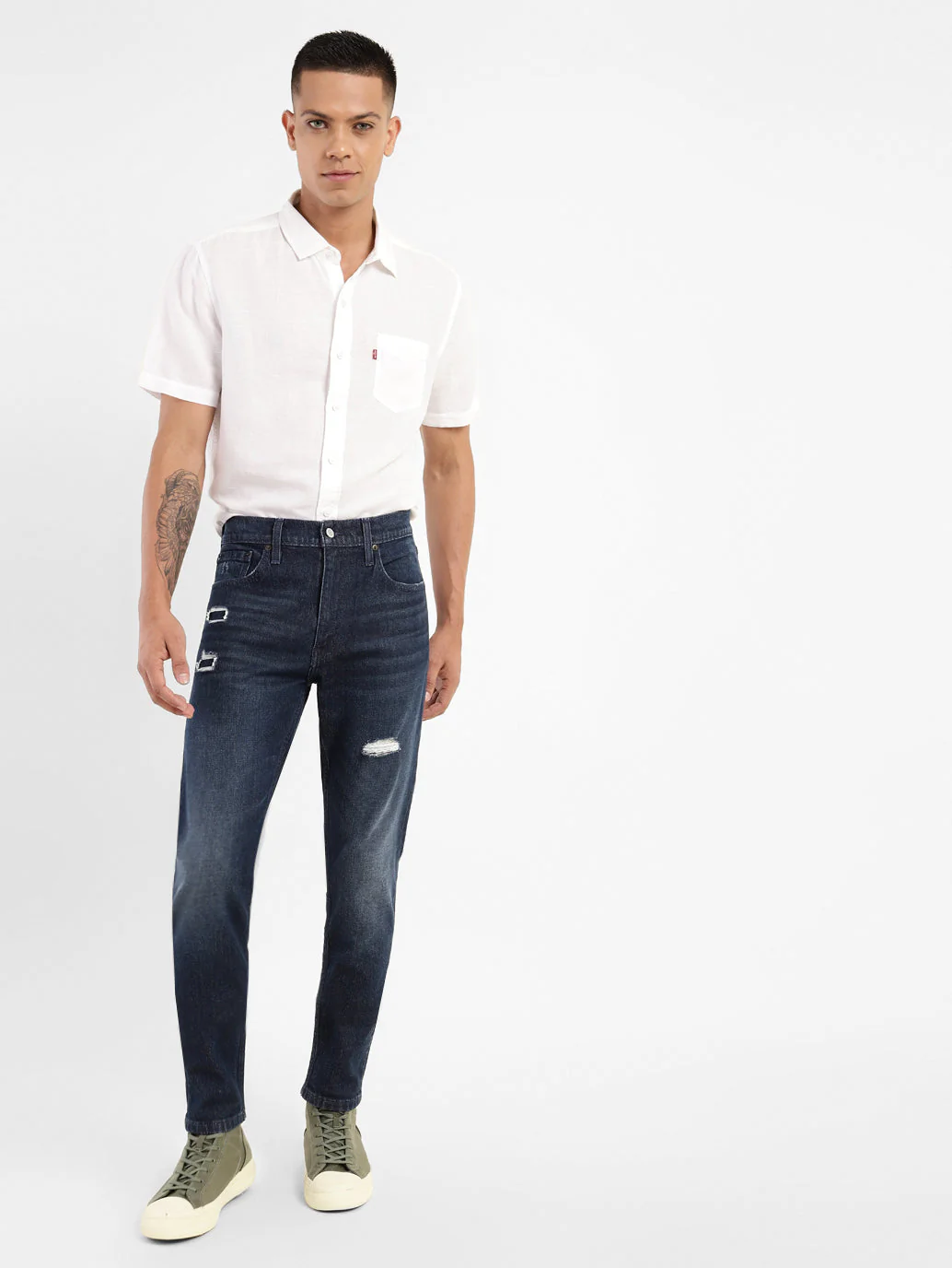 Men's 512 Blue Slim Tapered Fit Mid Rise Jeans - Image 2