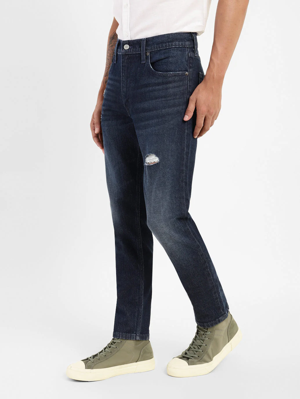 Men's 512 Blue Slim Tapered Fit Mid Rise Jeans - Image 5