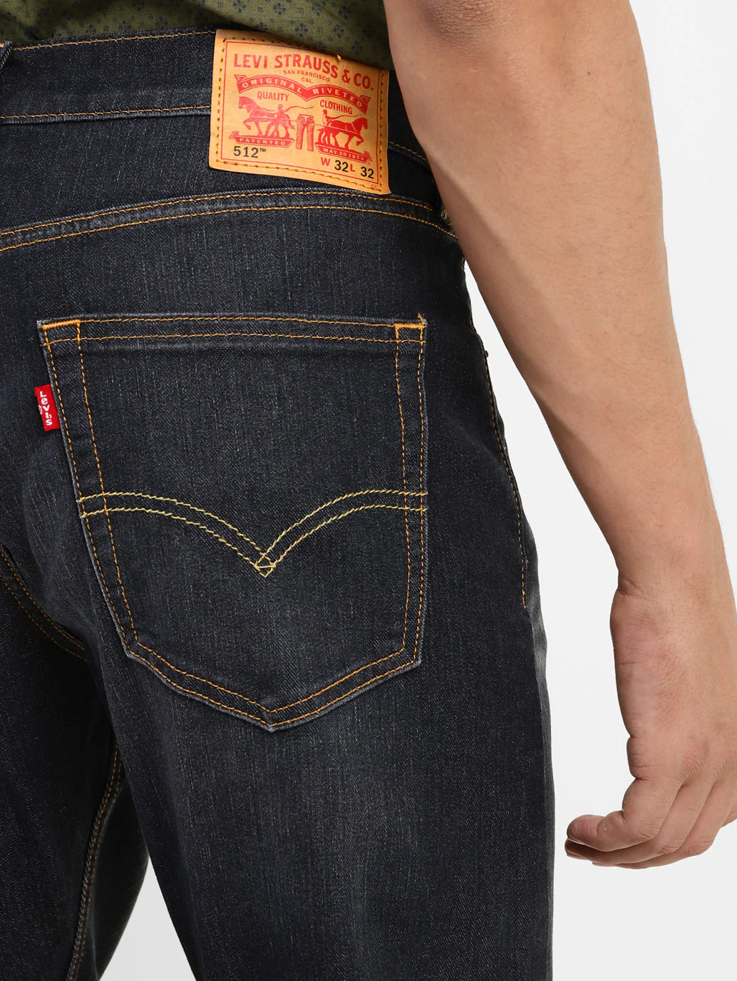 Men's 512 Blue Slim Tapered Fit Mid Rise Jeans - Image 7