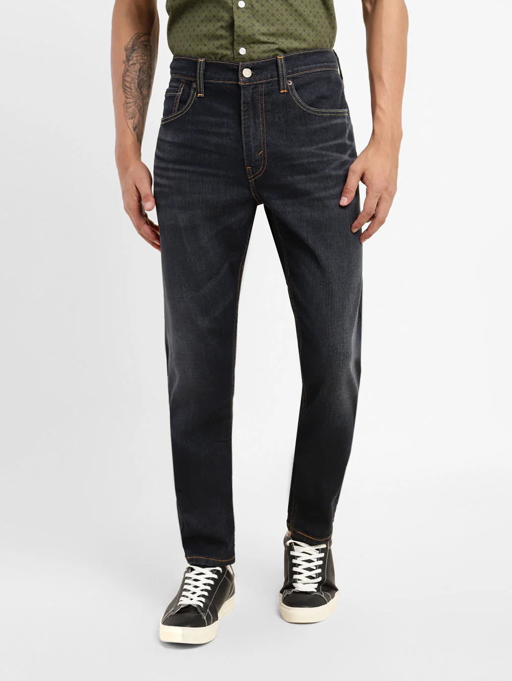 Men's 512 Blue Slim Tapered Fit Mid Rise Jeans - Image 9