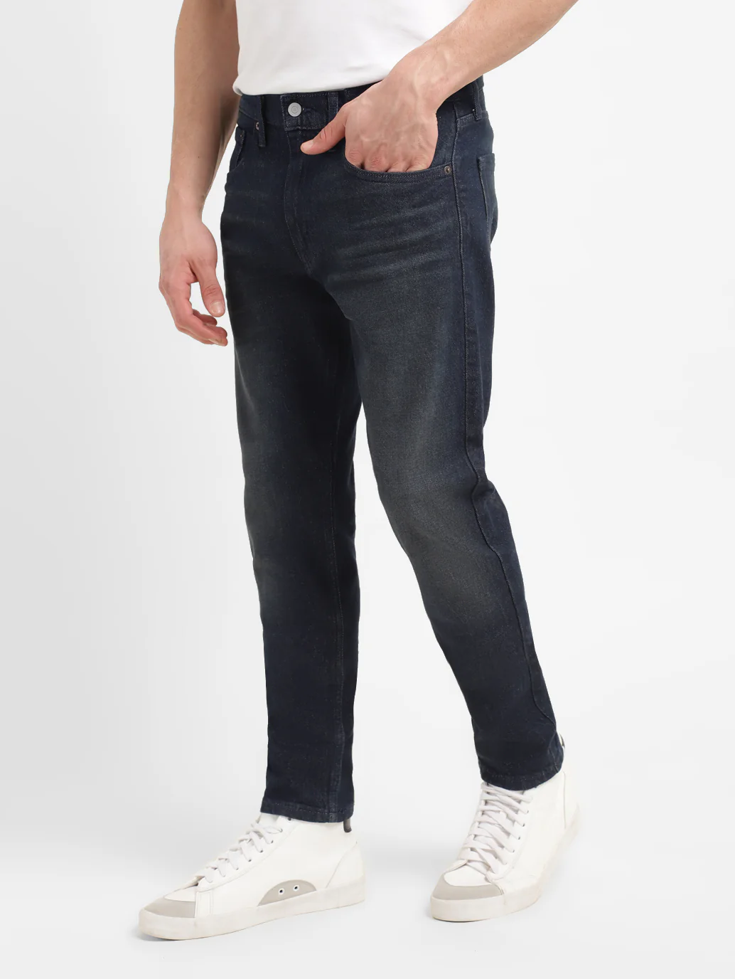 Men's 512 Dark Indigo Slim Tapered Fit Mid Rise Jeans - Image 3