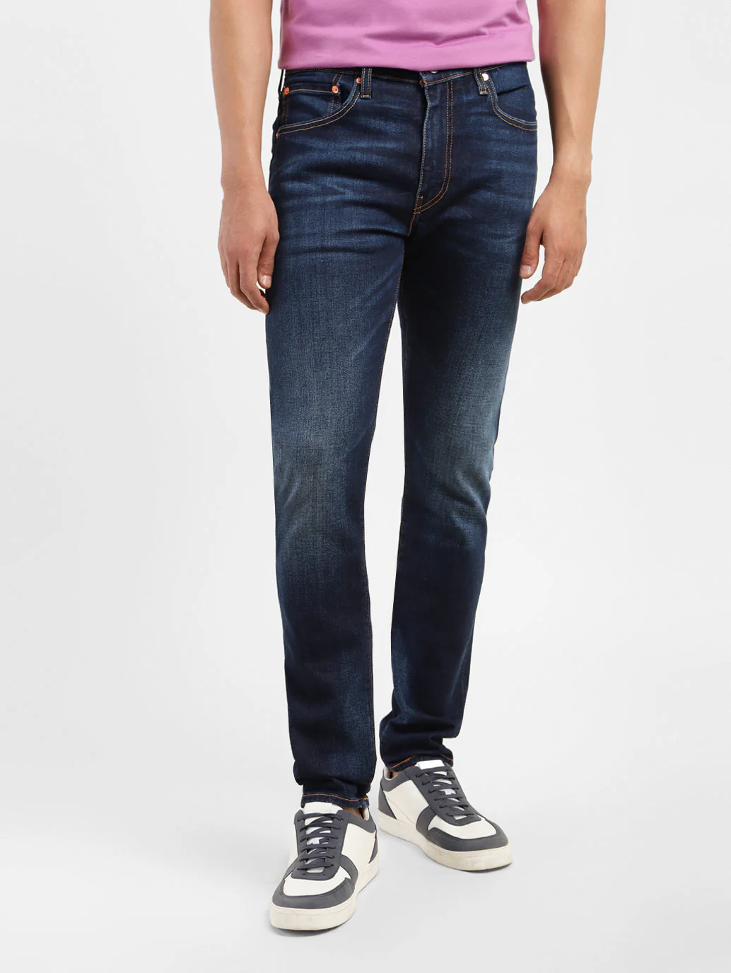 Men's 512 Blue Slim Tapered Fit Mid Rise Jeans