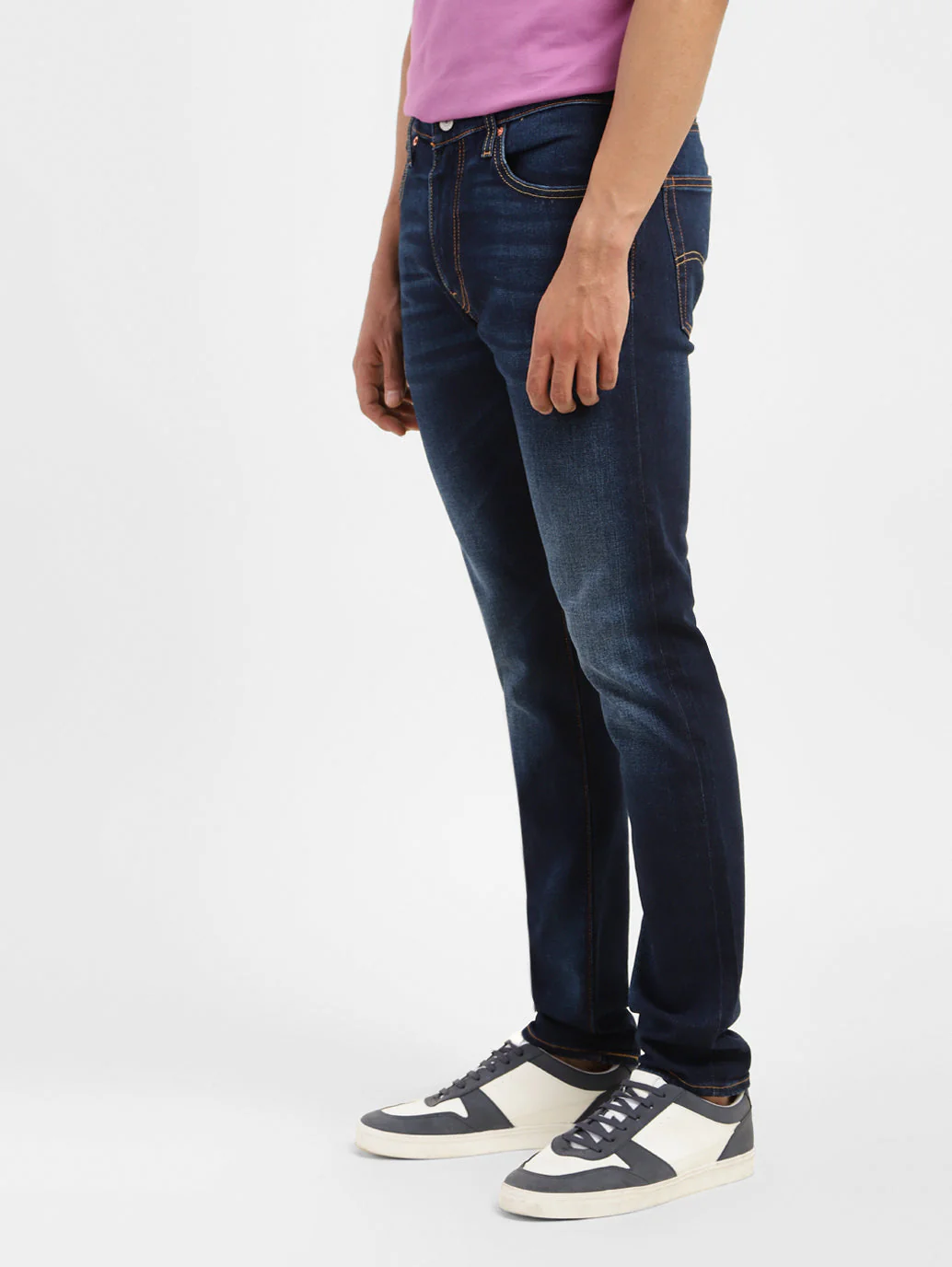 Men's 512 Blue Slim Tapered Fit Mid Rise Jeans - Image 5