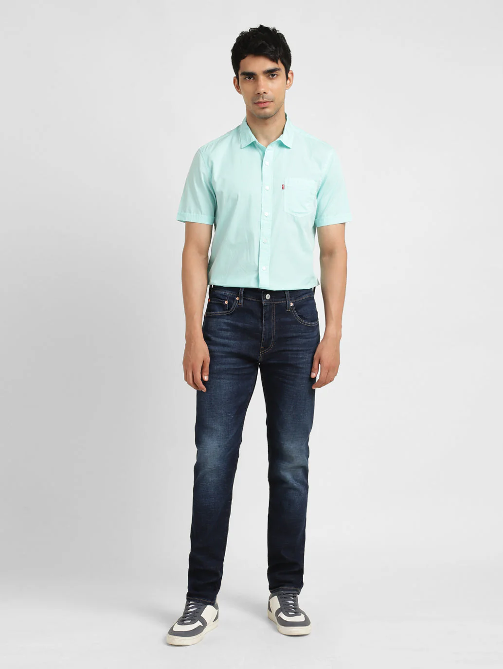Men's 512 Blue Slim Tapered Fit Mid Rise Jeans - Image 17