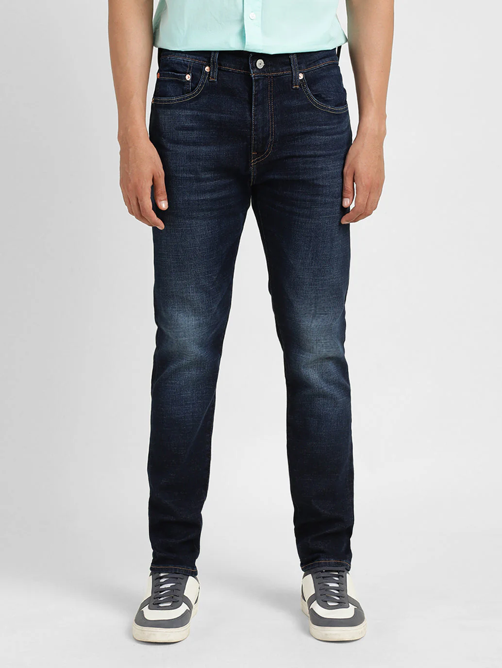 Men's 512 Blue Slim Tapered Fit Mid Rise Jeans - Image 18