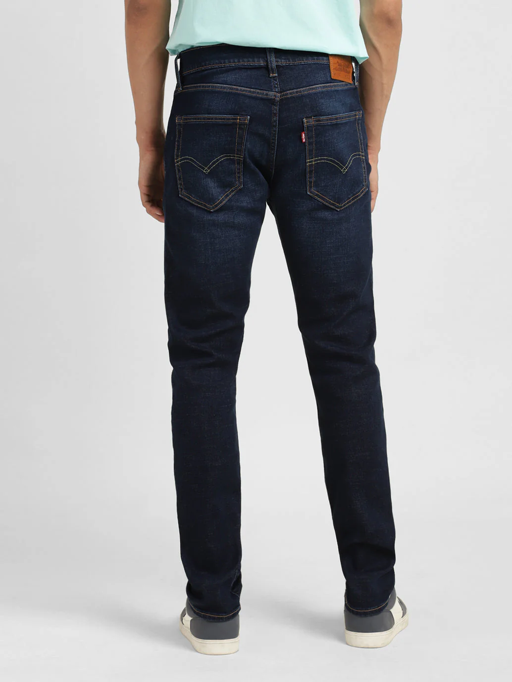 Men's 512 Blue Slim Tapered Fit Mid Rise Jeans - Image 3