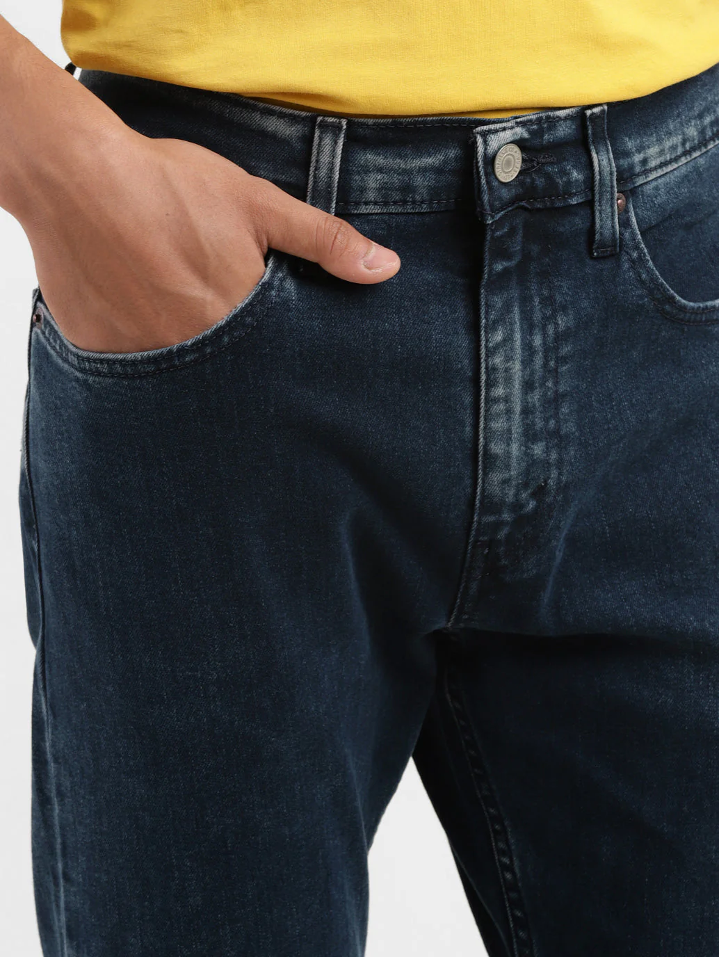 Men's 512 Blue Slim Tapered Fit Mid Rise Jeans - Image 7