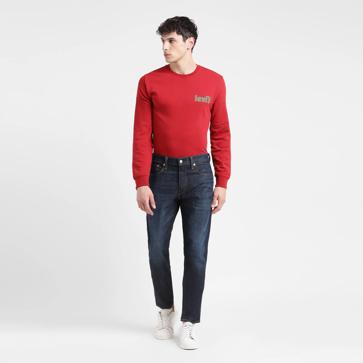 Men's 512 Blue Slim Tapered Fit Mid Rise Jeans - Image 8