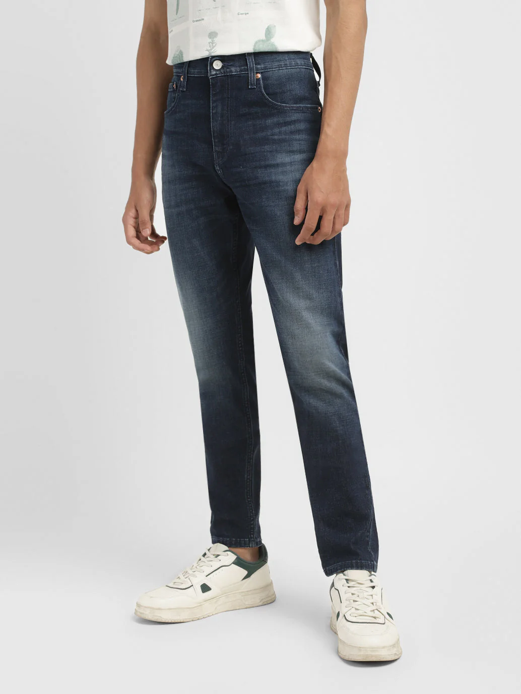 Men's 512 Blue Slim Tapered Fit Mid Rise Jeans - Image 6