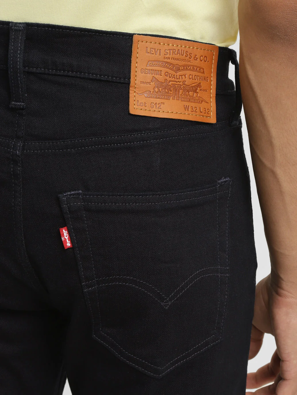 Men's 512 Blue Slim Tapered Fit Mid Rise Jeans - Image 6