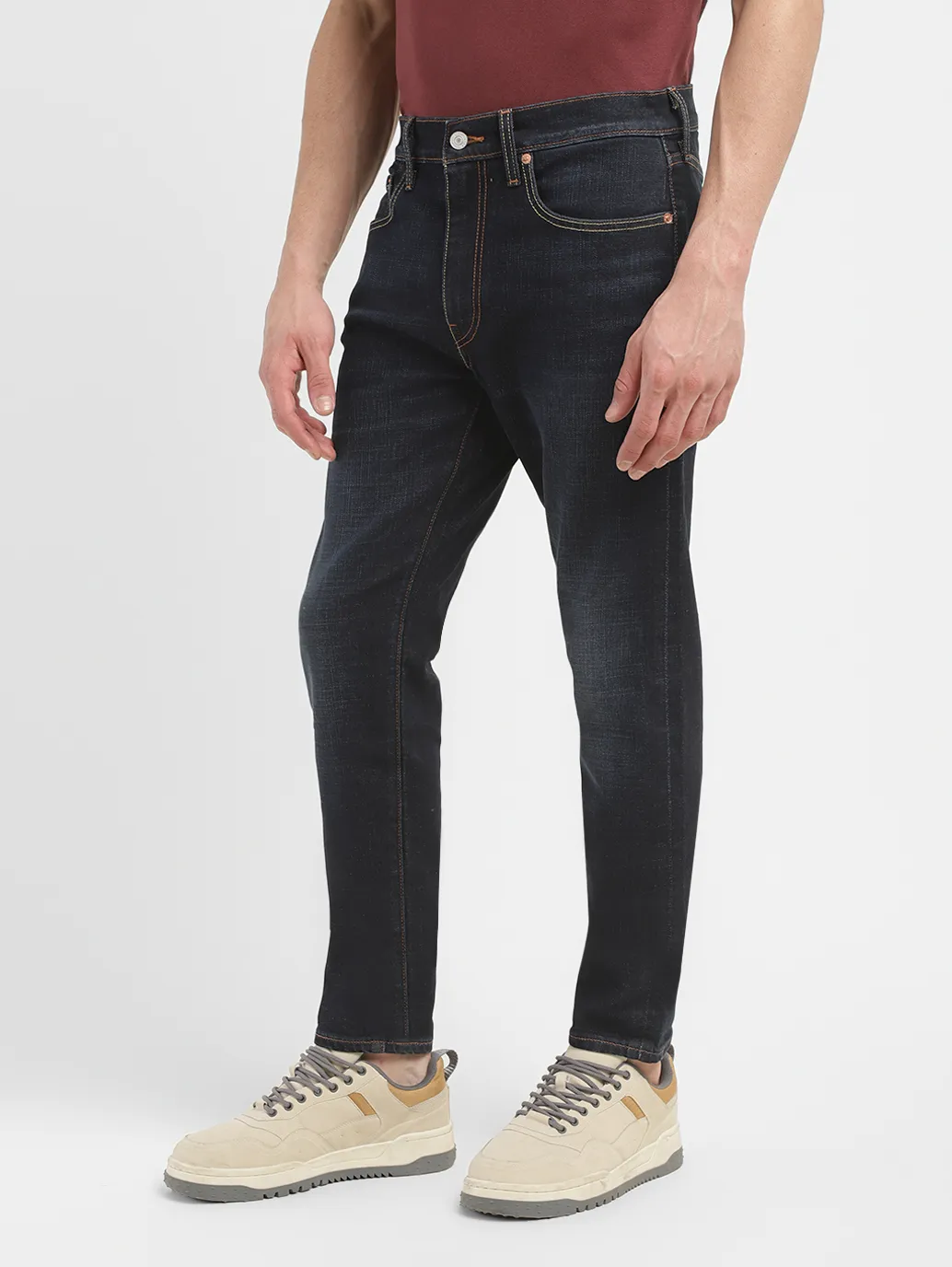 Men's 512 Blue Slim Tapered Fit Mid Rise Jeans - Image 5