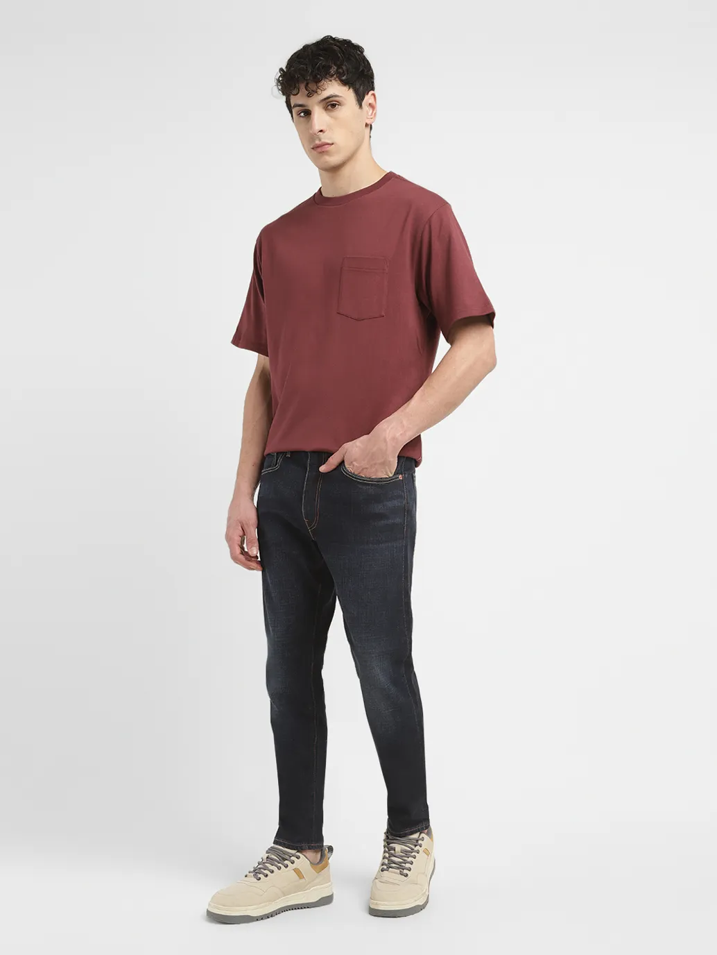 Men's 512 Blue Slim Tapered Fit Mid Rise Jeans - Image 8