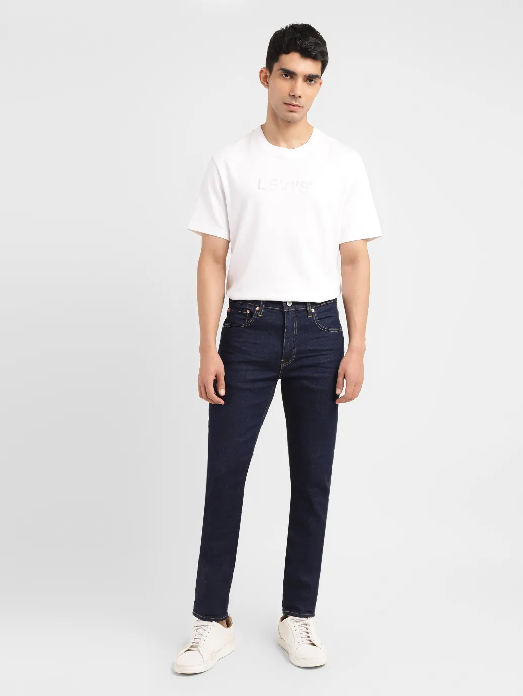 Men's 512 Blue Slim Tapered Fit Mid Rise Jeans - Image 8