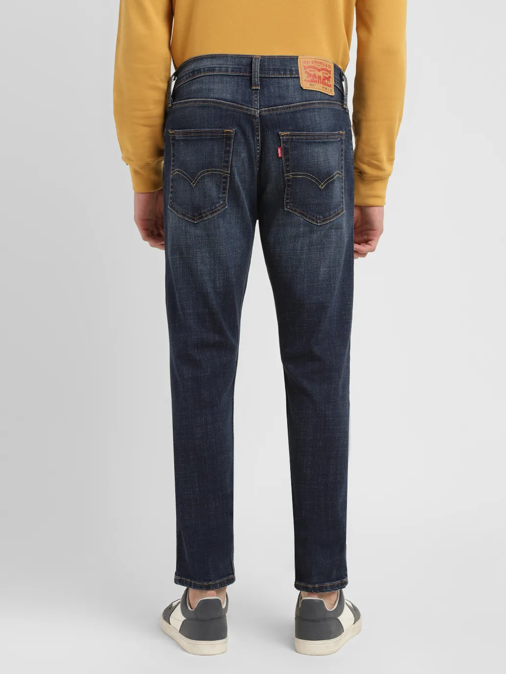 Men's 512 Blue Slim Tapered Fit Mid Rise Jeans - Image 3