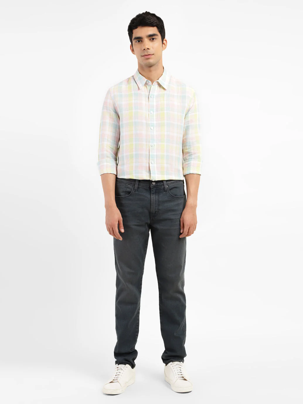 Men's 512 Blue Slim Tapered Fit Mid Rise Jeans - Image 8