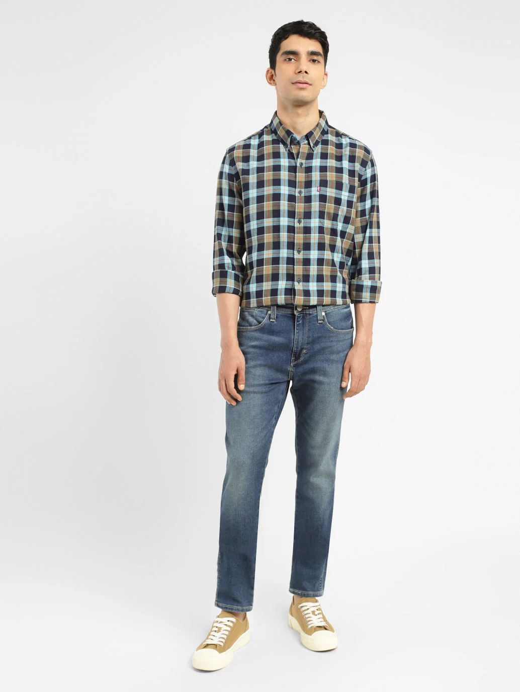 Men's 512 Blue Slim Tapered Fit Mid Rise Jeans - Image 8