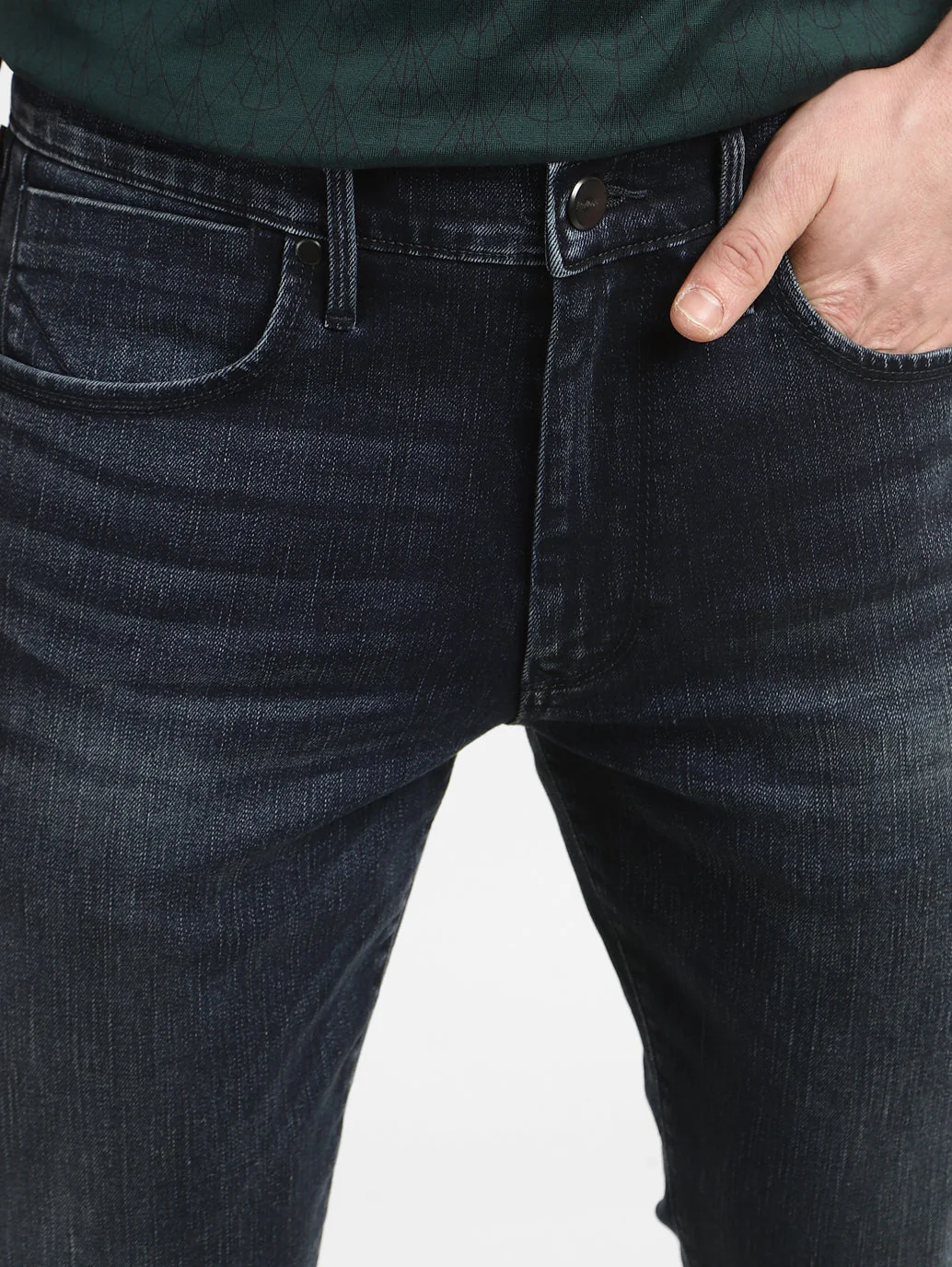 Men's Redloop 512 Blue Slim Tapered Fit Mid Rise Jeans - Image 6