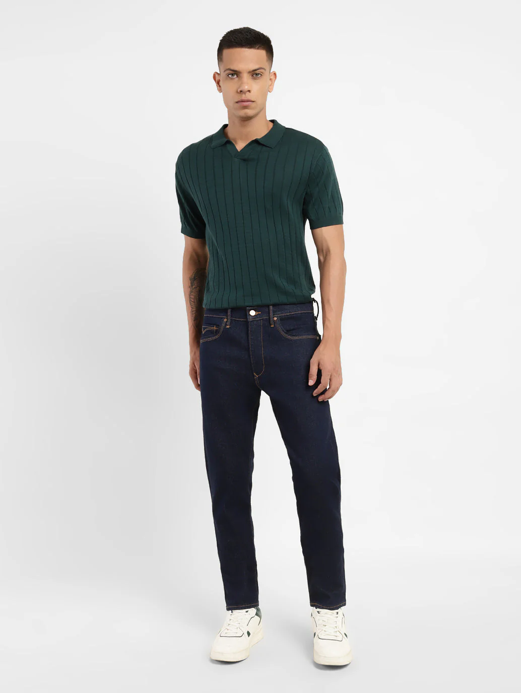 Men's Redloop 512 Blue Slim Tapered Fit Mid Rise Jeans - Image 2