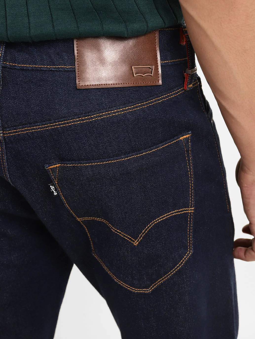 Men's Redloop 512 Blue Slim Tapered Fit Mid Rise Jeans - Image 7